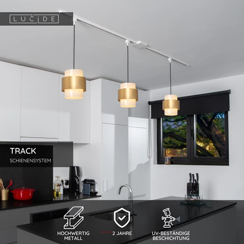 Lucide TRACK Pendelleuchten-Adapter - 1-Phasen Stromschiene / Schienensystem - Weiß(Verlängerung) - USP